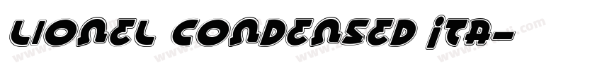 Lionel Condensed Ita字体转换